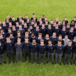 6th years with their Year Head Ms Sheils